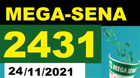 mega sena 2431 - Resultado Mega Sena 2431 de quarta 